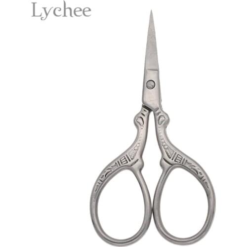 Lychee Life 1 PC Vintage Small Cross Stitch Scissors Stainless Steel Embroidery Sewing Shears DIY Sewing Supplies Accessory