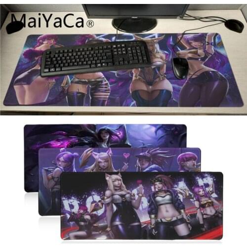 Maiyaca League of Legends virtual girl band K DA KaiSa2 Rubber Gaming mousepad Desk Mat computer game mouse pad gamer play mats