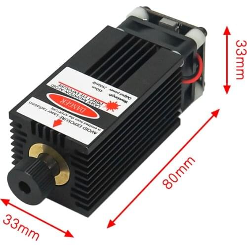 500MW 2500MW 5500MW etc desktop laser head Laser Module 450NM Focusing Blue Laser cutting Head for laser engravers