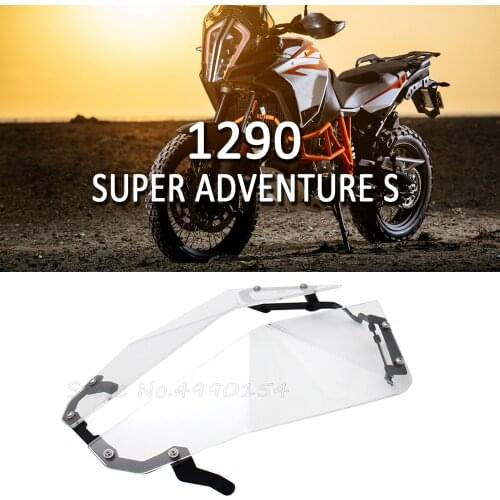 New Front Motorcycle Transparent Headlight Guard Headlight Protector Cover Lens For 1290 Super Adventure R/S 2017-2018