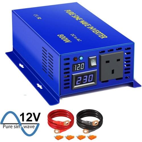New XYZ INVT 800w Power Solar Inverter 12v 24v DC TO AC 110V 120V 220v Off-grid System Car Battery Use Pure Sine Wave Inverter