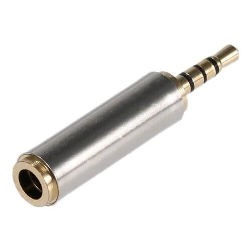 Gold-plated 2.5 mm Male to 3.5 mm Female Audio Stereo Headphone Converter Adapter 3.5mm Stereo Headset Plug For Phone Adaptor