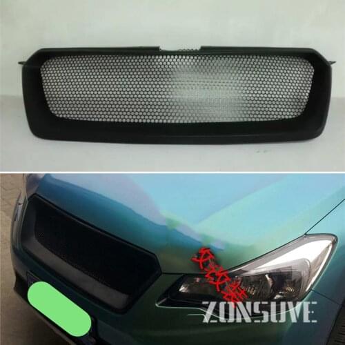 Body Kit Front Bumper Cover Refitting Grill Accessories Carbon Fibre Racing Grille Use For Subaru XV 2011-2017 Year