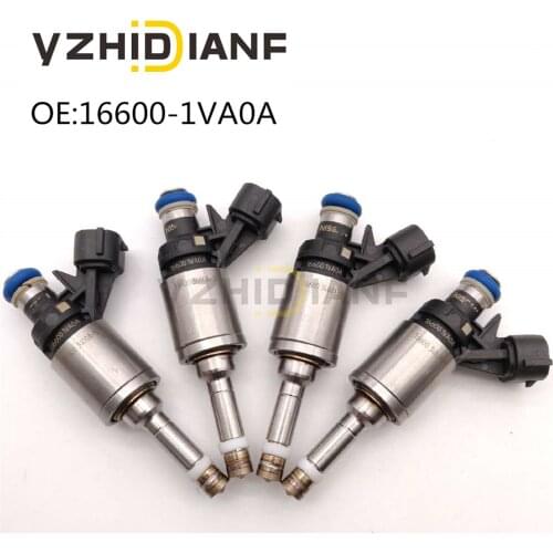 4pcs 166001VA0A Fuel Injector nozzle 16600-1VA0A Fits Nissan- Rogue Sport MR20DD 4 Cyl 2.0L # 0261500090