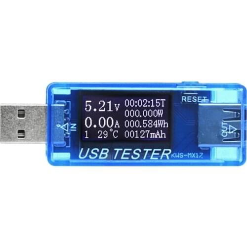 8 in 1 LCD USB Current Voltage Detector Charger Capacity Tester Meter Power Bank
