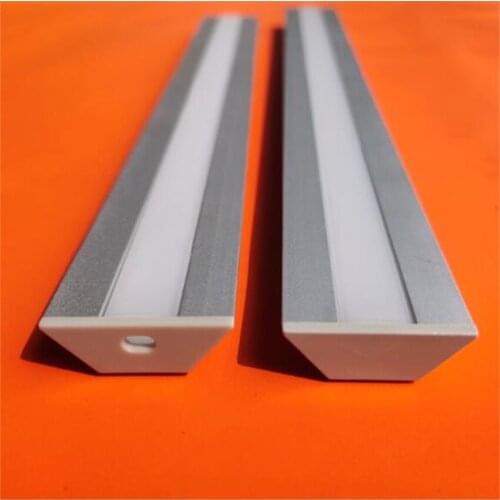 Free Shipping 2m/pcs 40m/lot Recessed Linear Led Extrusion Walking Light 2M/pcs Alu Profile Led Channel Aluminum Profile