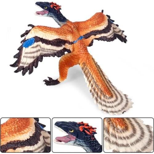 High Simulation Archaeopteryx Dinosaur Animal Model Desk Decor Kids Toy Model Dragon Dinosaur Collection Animal Model Toys