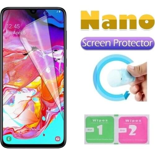 5PCS Explosion-Proof Nano Protective Film for Samsung Galaxy A70 A50 A50S A40S A21S A70S A30S A40 A20E A20 Screen Protector Film