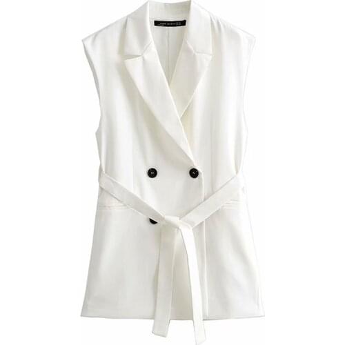 Womens Long Vest Sleeveless Jacket Coat Ladies Office Work Formal Waistcoat Vest Women Colete Gilet Femme Outwear Spring Autumn