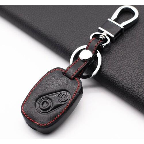 100% Leather Key Case for Honda CR-VCivic Flying Fred StepWGN 2 Button Key Cover Key Box Dust Collector