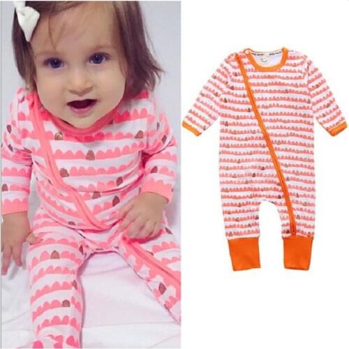 2017 Baby Rompers Baby Boys Clothes Newborn Jumpsuits Zipper Girls Pajamas Suit One-Piece Overall Top Quality Bebe Roupas Cotton