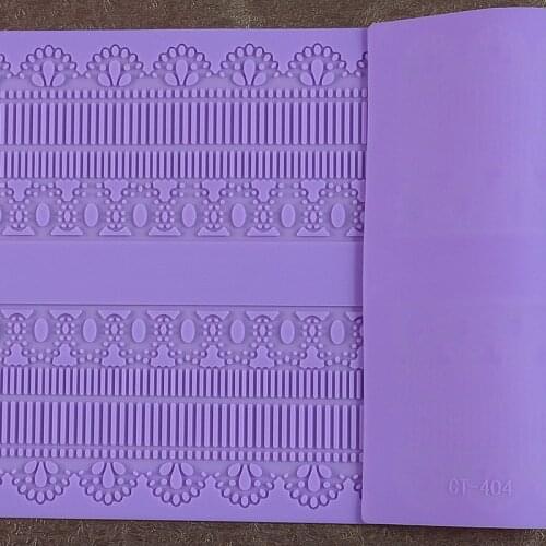 40*17CM Silicone Mat Fondant Cake Decorating Styling Tools Kitchen Silicone Lace Mold