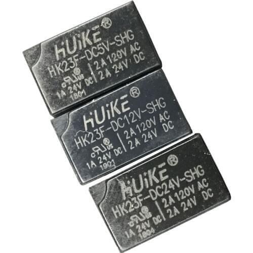 400PCS HUIKE HK23F HK23F-DC5V-SHG HK23F-DC12V-SHG HK23F-DC24V-SHG Volt Power Relay 5V 12V 24V 2A 2FormC 6-Pin 6 Pins *FD144-146