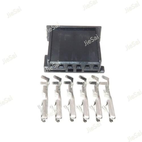 6 Pin 1-1241370-3 Car Tweeter Audio Plug Auto Gateway Connector For BMW