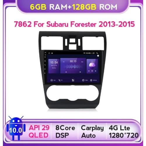 6G+128G QLED 5G WIFI Android 10 For Subaru Forester XV WRX 2012-2015 Car Radio Multimedia Player 2 Din DSP RDS GPS Navigaion USB