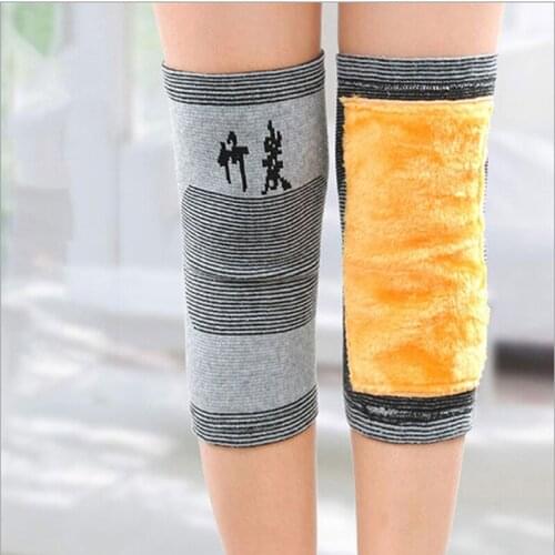 Winter Plus Velvet Knee Pads 1pc Thermal Knee Warmer Leg Brace Protector Joint Outdoor Sports Kneepads