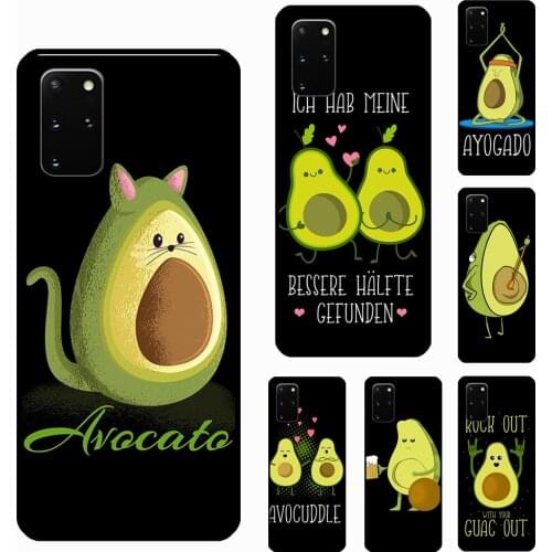 Funny Cartoon Avocado Case For Samsung Galaxy S21 Ultra S20 FE Note 20 Ultra Note9 Note10 S8 S9 S10 Plus Coque