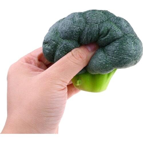 11cm Broccoli Stress Reliever Scented Super Slow Rising Squeeze Toy Keychain Decompression Antistress Toys Kawaii Fidget Toy