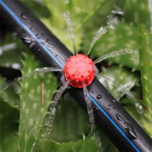10pcs/Set High Quality Micro Flow Dripper Drip Head 1/4 Inch Adjustable Hose Garden Irrigation Misting Water Dropper