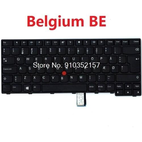 Laptop Keyboard For Lenovo For ThinkPad E470 E475 Belgium BE Sweden SD 01AX089 01AX049 01AX009 01AX105 01AX065 01AX025 New