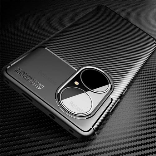 For huawei p 50 pro Case matte carbon fiber soft case For huawei p50 pro lite p50pro p50lite silicone shockproof coque fundas