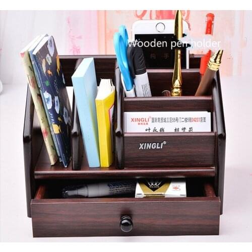 Multi-function Desk Stationery Organizer Pen Holder Pens Stand Pencil Organizer for Desk Office Accessories Supplies Stationery