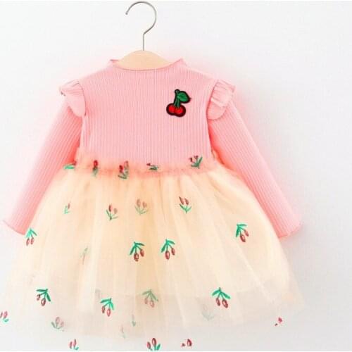 New Christmas Toddler Kids Baby Girls Cute Dress Plaid Lace Patchwork Long Sleeve Knee-Length Infant Baby Clothing Dresses