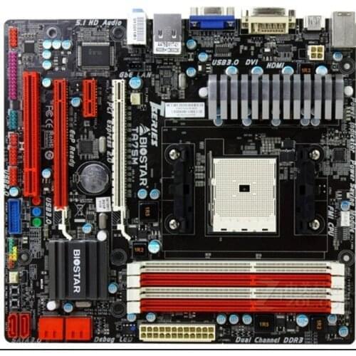 Original motherboard for Biostar TA75M Socket FM1 DDR3 32GB Desktop motherboard