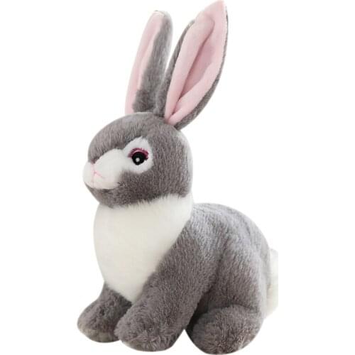 Simulation Rabbit Plush Doll Kawaii Plush Soft Stuffed Animals Kids Plushie Bunny Toys Kawaii Birthday Christmas Gifts for Girls