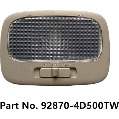 Genuine 928704D500TW Interior Overhead Room Lamp Beige For KIA CARNIVAL SEDONA 2008 2009 2010 2011 2012 2013 2014 2015