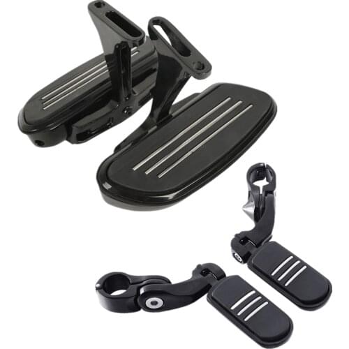 Motorcycle Passenger Footboard 1.25" Highway Foot Peg For Harley Touring Road King Road Glide Street Glide 1993-2019