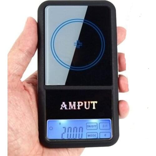 200g 0.01g Portable Electronic Jewelry Scales 0.01g Pocket Touch Digital Scales LCD Blue Backlight Bench Weighing Balance