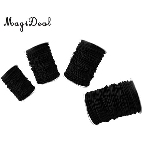 MagiDeal 8mm 1/3/5/10m Black Durable Strong Elastic Bungee Rope UV Sun Protection Shock Cord Tie Down Boats Trailers Roof Rack