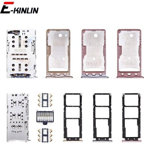 Sim Card / Micro SD Card Tray Socket Holder Slot Container Connector Adapter Reader Parts For XiaoMi Redmi 5A Note 5A