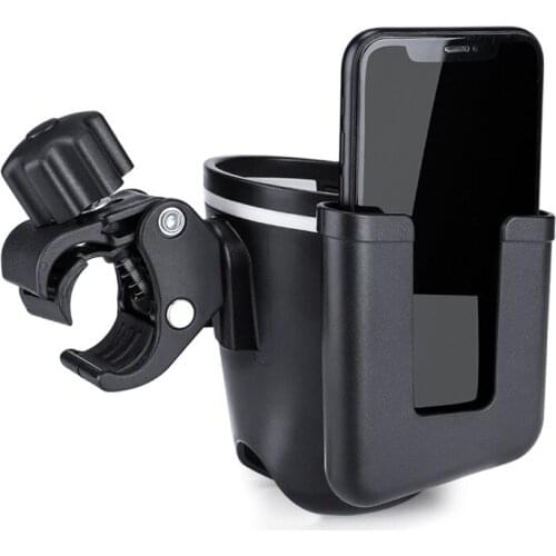 Bicycle Water Bottle Cup Holder Phone Holder Case Stroller Scooter Handlebar Mount MTB Spinning Bike Water Bottle Cage Holder