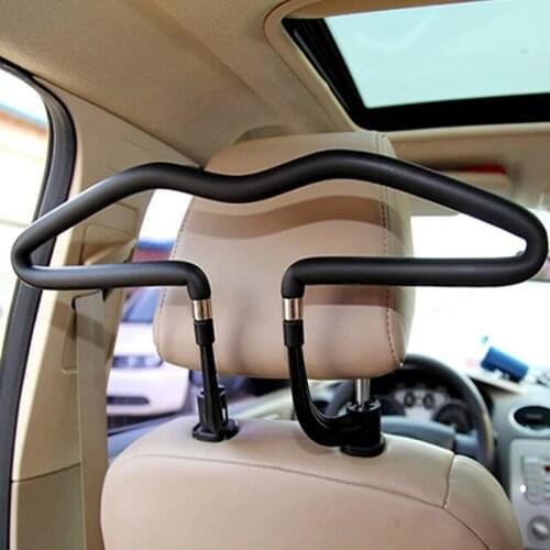 Stainless Steel Scalable Car Hangers Back Seat Headrest Coat Clothes Hanger Jackets Suits Holder Rack Auto Supplies