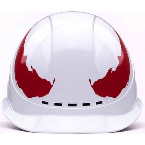 Safety helmet breathable construction engineering hard hat with reflective tape creative protective work cap high strength