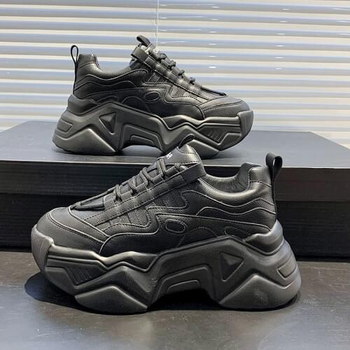 Spring Dad Chunky Sneakers Casual Vulcanized Shoes Woman High Platform Sneakers Femme Lace Up White Basket Sneakers Women 2021