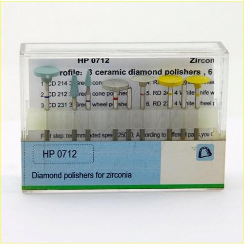Dental Diamond Polisher For Zirconia Smoothing High Gloss Polishing HP0712