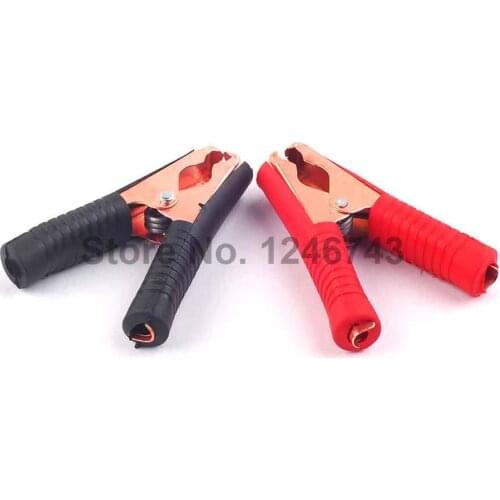 1SET Car Alligator Clips Battery Clamps Crocodile Clip 100A Red Black
