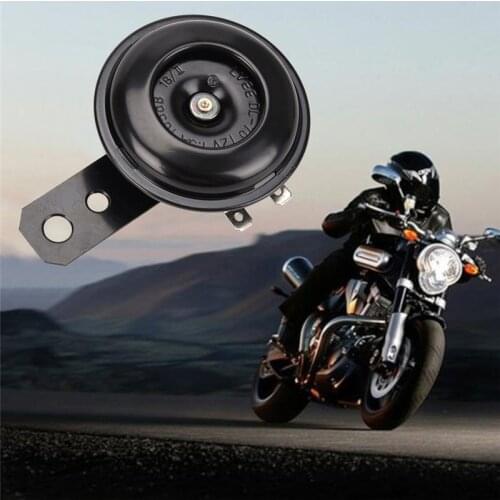 1PC Universal Motorcycle Electric Horn kit 12V 1.5A 105db Waterproof Round Loud Horn