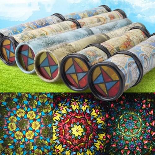 3 Kinds Large Scalable Rotating Kaleidoscopes Extended Rotation Adjustable Fancy Colored World Baby Toy Children Autism Kid Toy