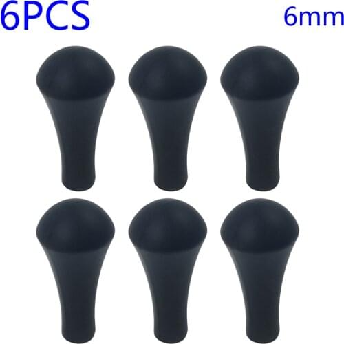 6pcs Rubber Black Stump Arrow Game Tips Broadheads Arrow Points Practice Archery Arrowheads Safety Soft Durable training 6/8mm