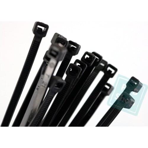 Free shipping 250Pcs/pack 8*350 400 450 500mm CE approved white black color Self-locking Plastic Nylon Cable Ties,Wire Zip Tie