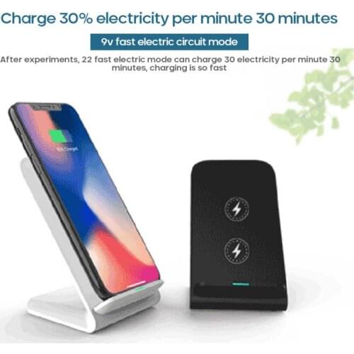 10W Qi Wireless Charger chargers For Samsung Wireless fast quick Charging Dock desk phone holder stand For iPhone 11 XS Max