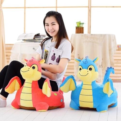 Large about 54x45cm lovely cartoon dinosaur plush seat cushion childrens tatami plush toy sofa floor seat w5281