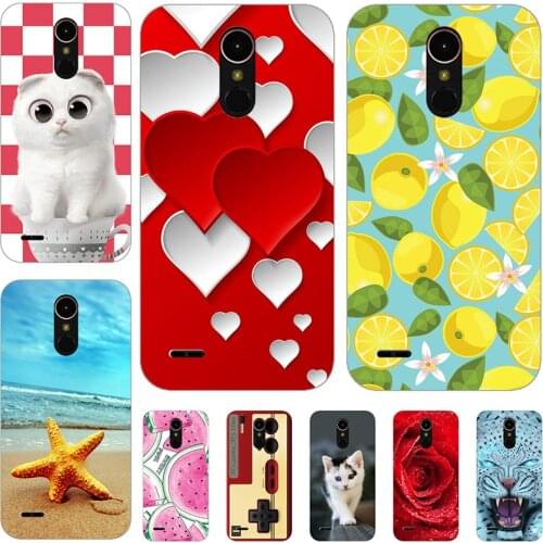 Phone Case For LG K10 2017 X400 M250N K20 Plus 5.3" Silicone Fashion Patter Protective Case Back Cover Cases For LG K10 2017