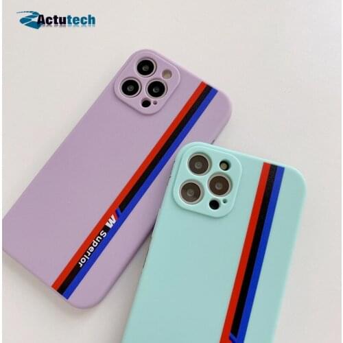 Painted Walkway Case For iPhone 11 12 Pro SE X XR XS Max 7 8 Plus Full Protection Luxury Original Silicone Protective Cover