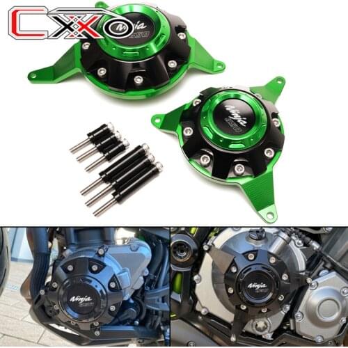 For KAWASAKI NINJA650 NINJA 650 2017-2021 Green Black Motorcycle Engine Guard Side Stator Case Guard Protector