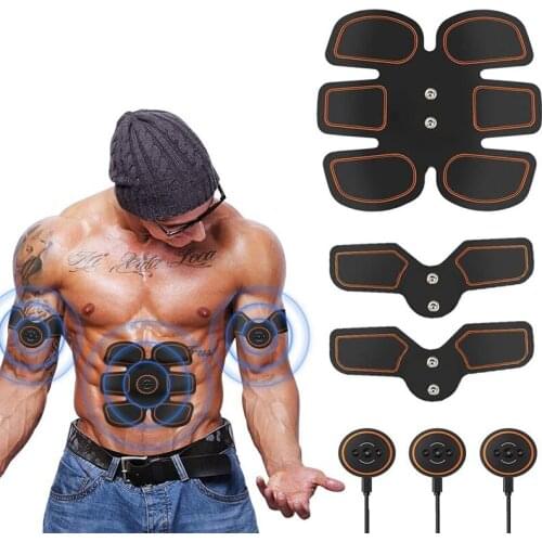 Electric Muscle Stimulator Wireless Smart Fitness Abdominal Trainer Body Slimming Massager Weight Loss Massage Dropshipping